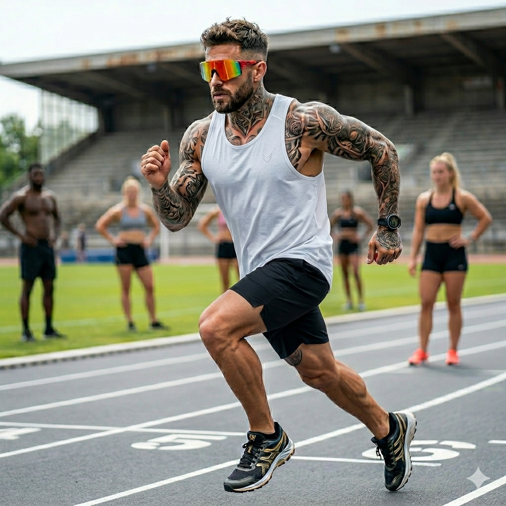 Sportovní sluneční brýle na kolo, běh i běžné nošení.